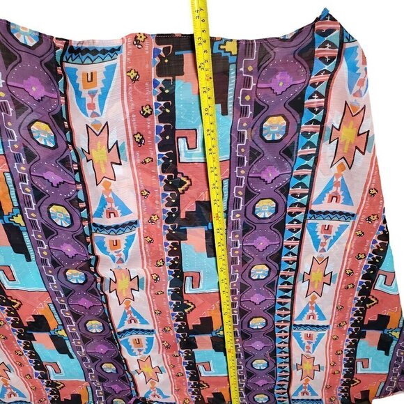 NICOLE by Nicole Miller Womens Multi Geometric Pull-On Shorts Size 8 - Picture 4 of 7